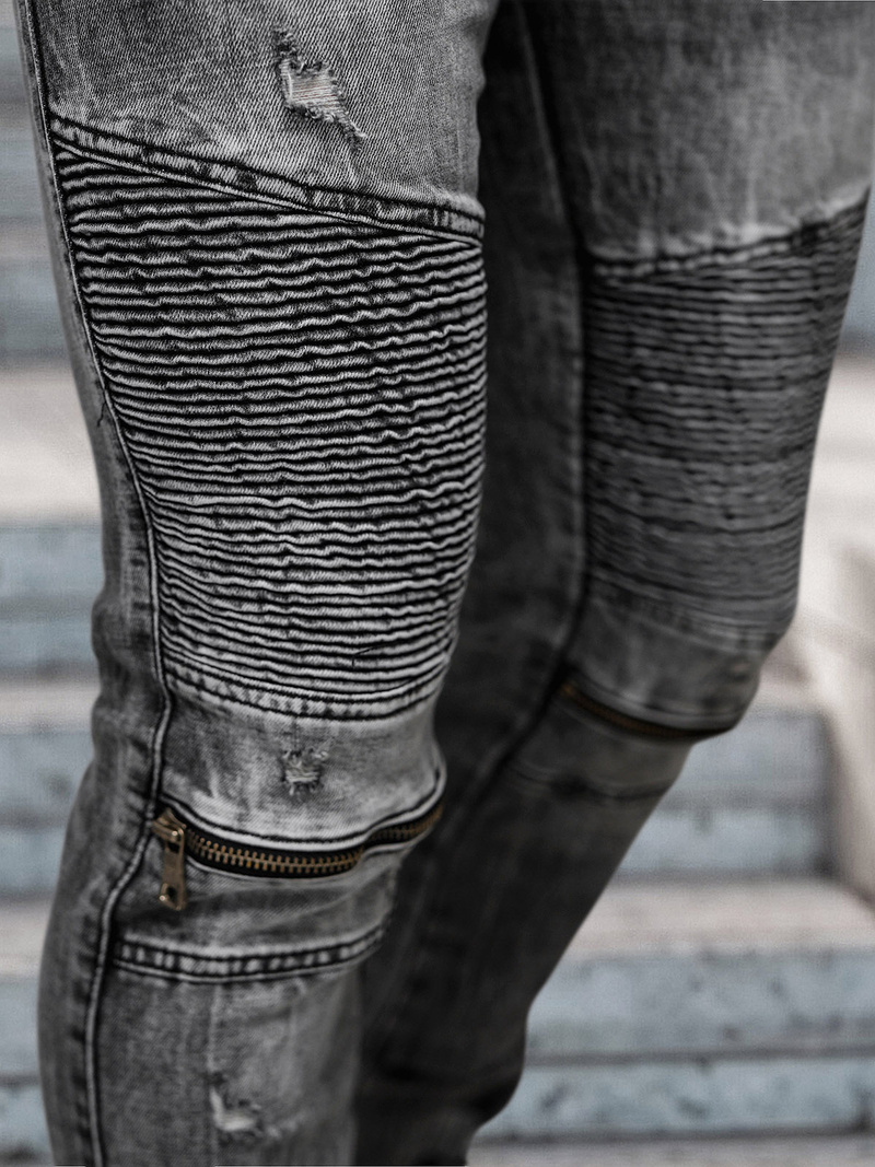 Ανδρικό τζιν παντελόνι mαύρος OZONEE NB/MP0069N