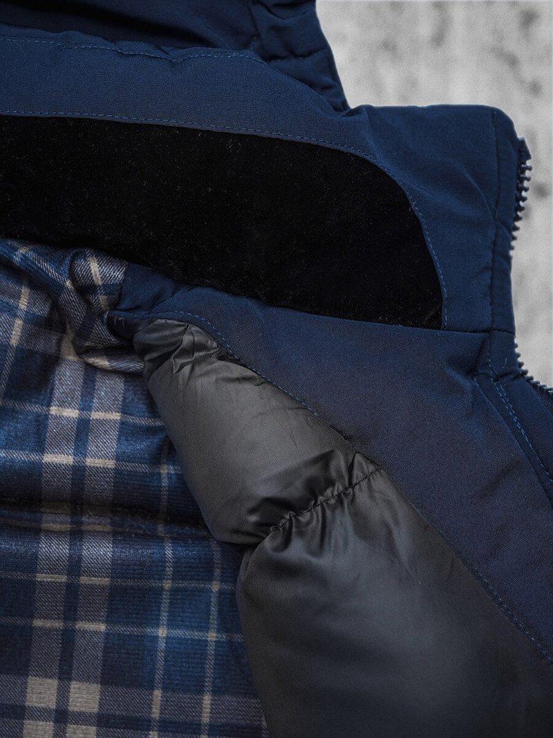 Ανδρικό χειμερινό μπουφάν ναυτικό μπλε OZONEE JS/5M718/215