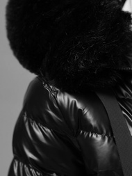 Γυναικείο μπουφάν μαύρο OZONEE JS/5M3139/392A