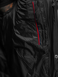 Ανδρικό χειμερινό μπουφάν μαύρο OZONEE O/M3202