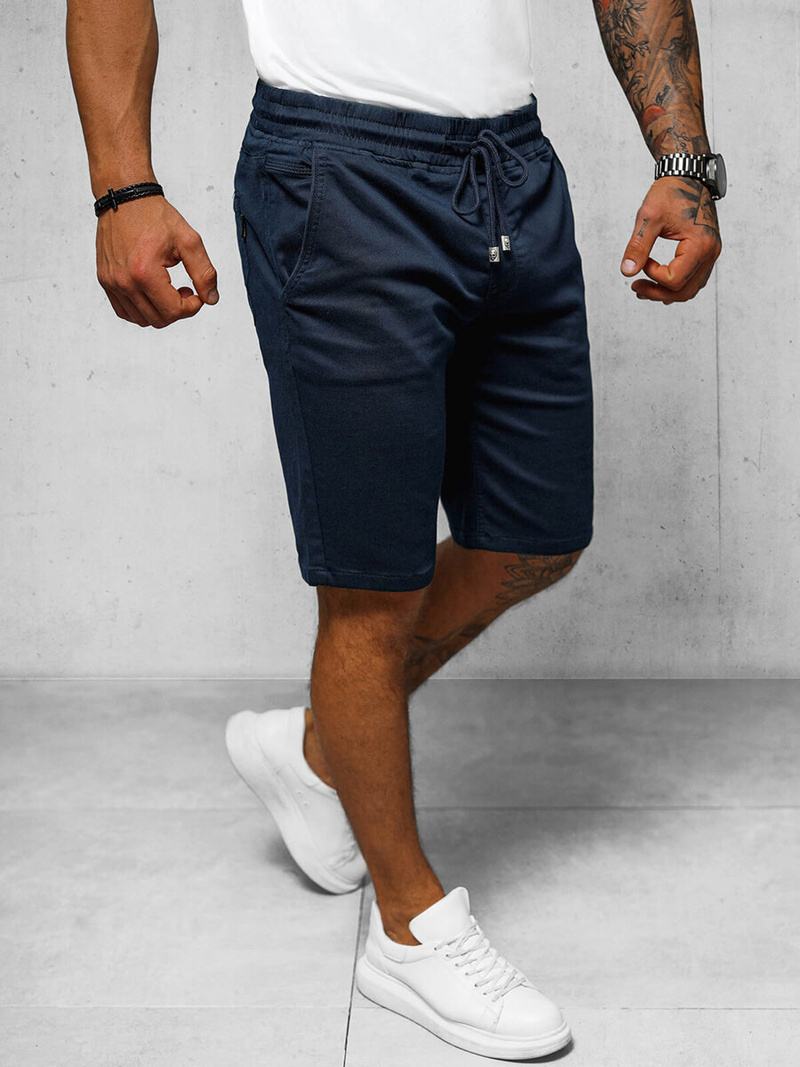 Ανδρικό σόρτς chino ναυτικό μπλε OZONEE NB/MP0266BS