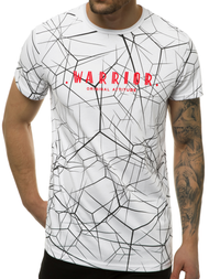 Ανδρικό μπλουζάκι λευκό OZONEE JS/SS10935