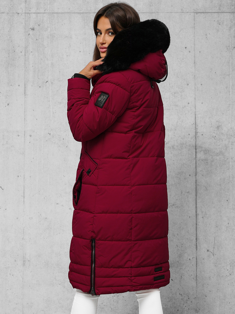 Γυναικείο μπουφάν μπορντό OZONEE O/W377