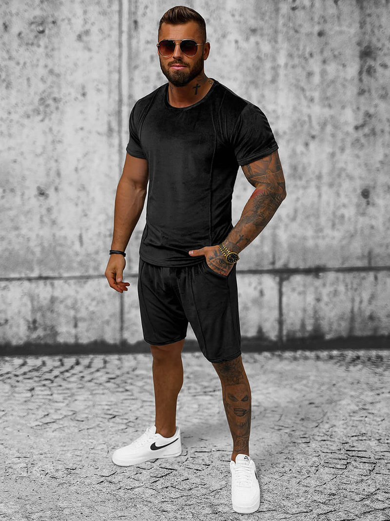 Ανδρικό σετ φόρμας μαύρο OZONEE O/12133Z