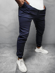 Ανδρικό σόρτς chino jogger ναυτικό μπλε OZONEE DJ/5539