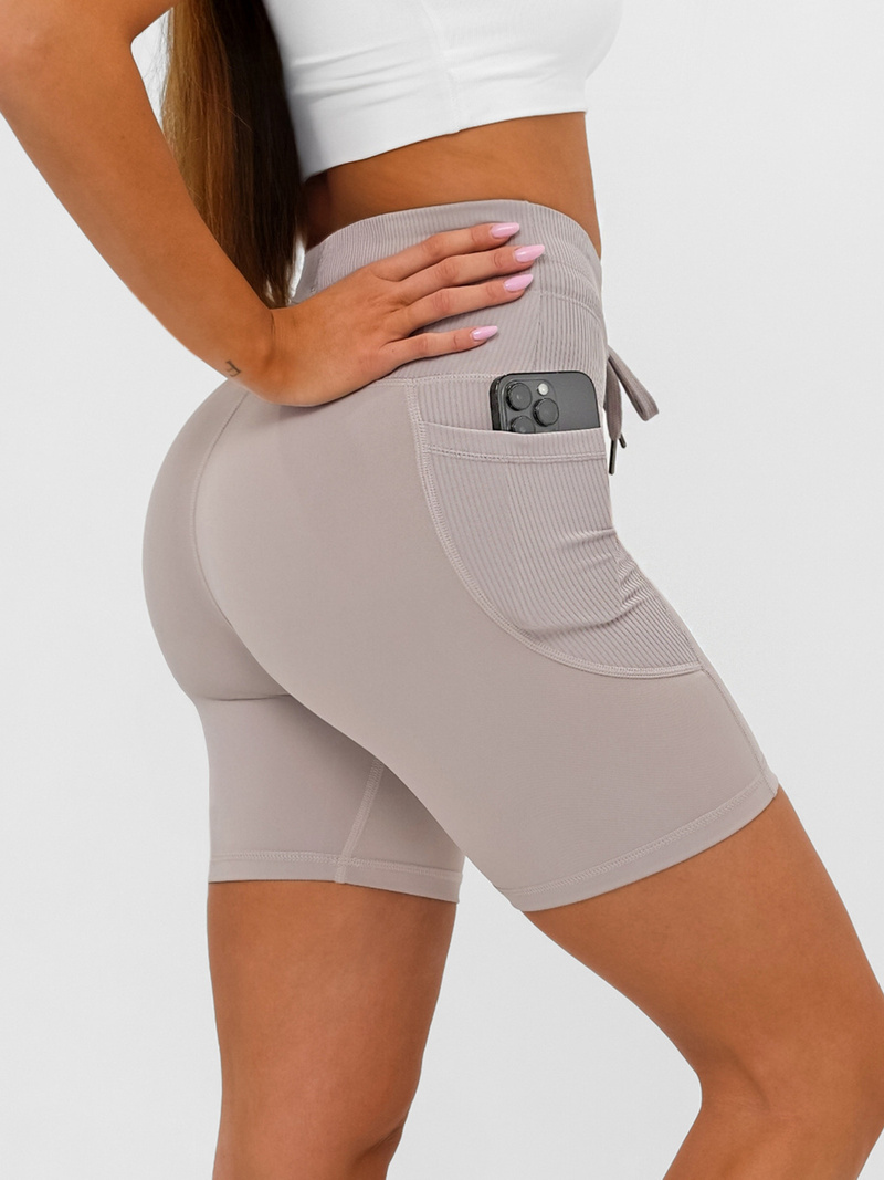 Κοντό μαύρο γυναικείο μόκα OZONEE JS/XY24026S