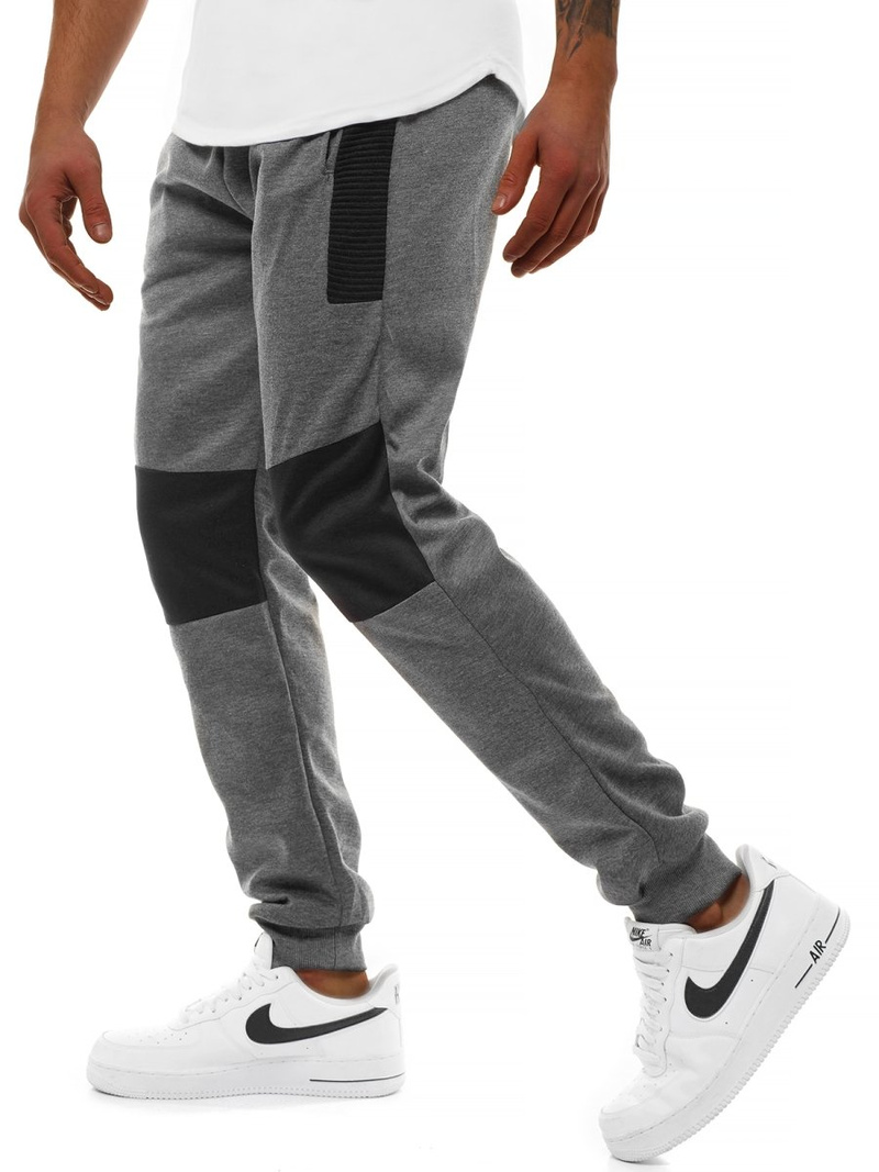 Ανδρικό παντελόνι φόρμας γραφίτη OZONEE JS/JZ11015