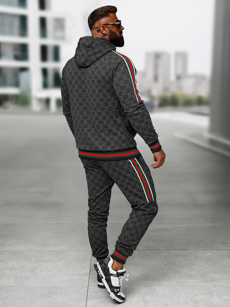 Ανδρικό σετ φόρμας μαύρο OZONEE O/FF5111AB