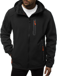 Ανδρικό μπουφάν Softshell μαύρο-πορτοκαλί OZONEE GE/12269Z