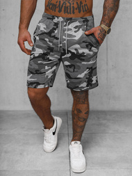 Ανδρικό σόρτς φόρμας γκρι OZONEE JS/8K283/2