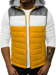 Ανδρικό αμάνικο μπουφάν κίτρινο OZONEE N/6105