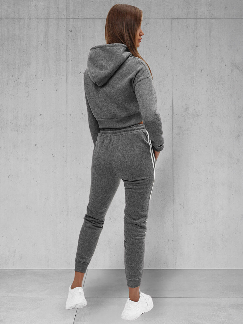 Γυναικείο σετ φόρμας δύο κομματιών γραφίτη OZONEE JS/8C67/5Z