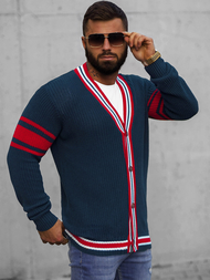 Ανδρικό πουλόβερ ναυτικό μπλε OZONEE O/H9600