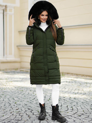 Γυναικείο μπουφάν χακί OZONEE O/W377Z