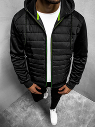 Ανδρικό μπουφάν μαύρο OZONEE JS/KS2146Z