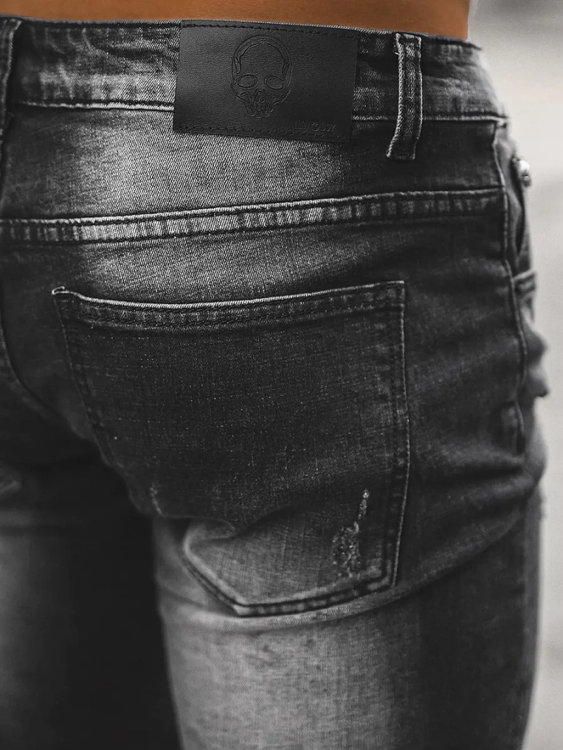 Ανδρικό τζιν παντελόνι mαύρος OZONEE NB/MP0126N