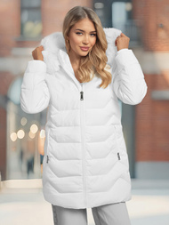 Γυναικείο μπουφάν λευκό OZONEE JS/16M9121/281Z