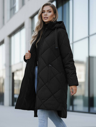 Γυναικείο μπουφάν μαύρο OZONEE JS/5M3168/392Z