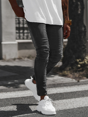 Ανδρικό τζιν παντελόνι mαύρος OZONEE NB/MP0025N