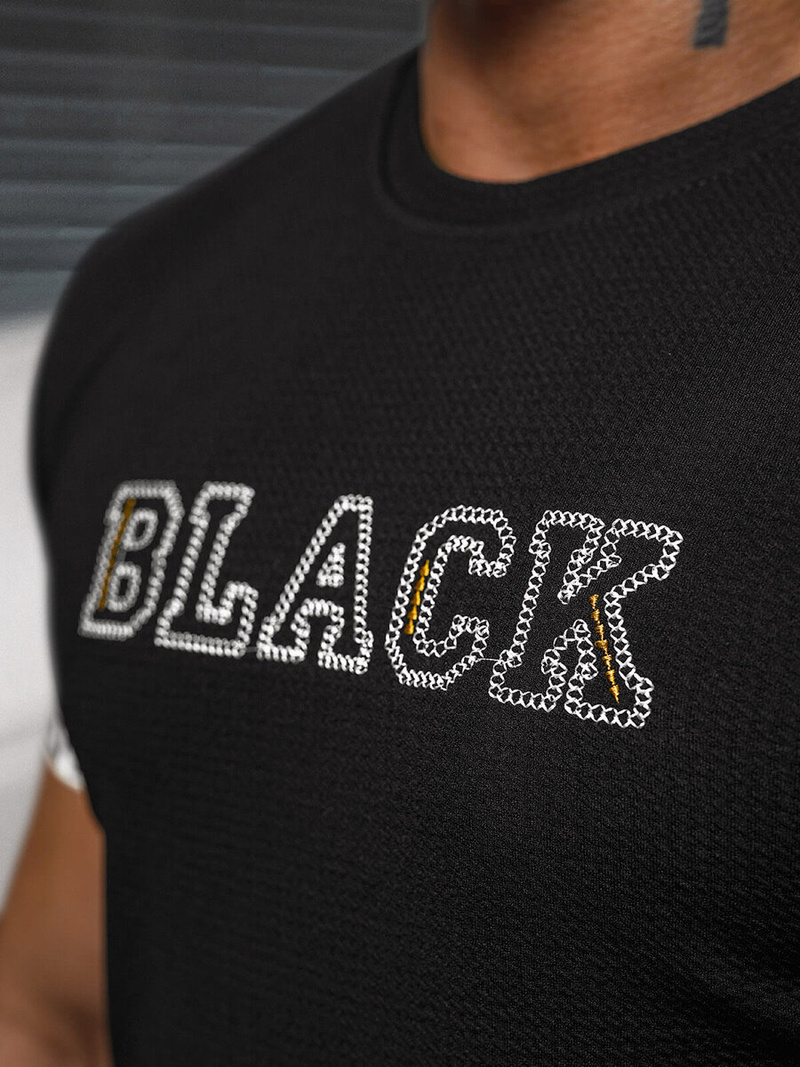 Ανδρικό μπλουζάκι μαύρο OZONEE O/T7571