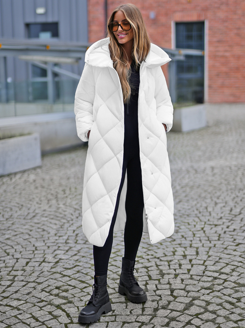 Γυναικείο μπουφάν λευκό OZONEE JS/5M3173/281Z