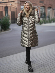 Γυναικείο μπουφάν χρυσός OZONEE JS/16M9100/403Z