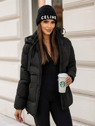 Γυναικείο μπουφάν μαύρο OZONEE JS/5M3251/392Z