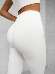 Γυναικείο σετ φόρμας δύο κομματιών λευκό OZONEE O/SY2317