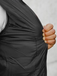 Ανδρικό αμάνικο μπουφάν μαύρο OZONEE JS/M805/392