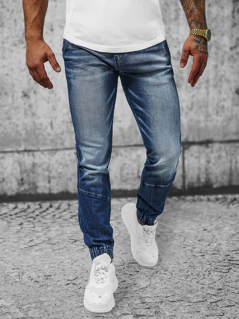 Ανδρικό παντελόνι jogger Σκούρο μπλε OZONEE NB/MP0118BS