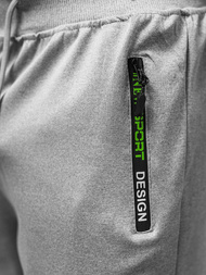 Ανδρικό σόρτς φόρμας γκρι OZONEE JS/8K296