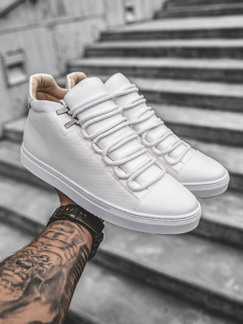 Ανδρικά ψηλά Sneakers λευκό OZONEE G/222