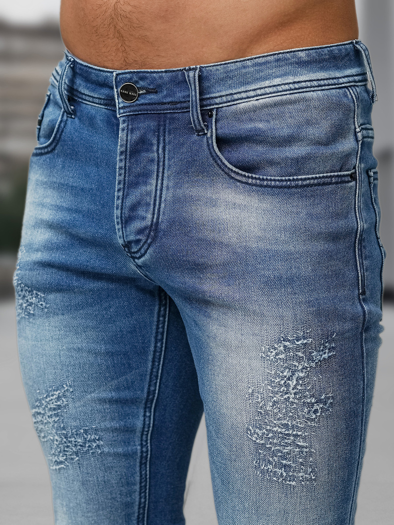 Ανδρικό τζιν παντελόνι μπλε OZONEE NB/MP0009BZ