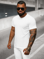 Ανδρικό μπλουζάκι λευκό OZONEE O/T1277/1