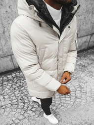 Ανδρικό χειμερινό μπουφάν Ανοιχτό-μπεζ OZONEE JS/M790/62