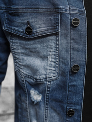 Ανδρικό τζιν μπουφάν Μπλε OZONEE NB/MJ506BZ