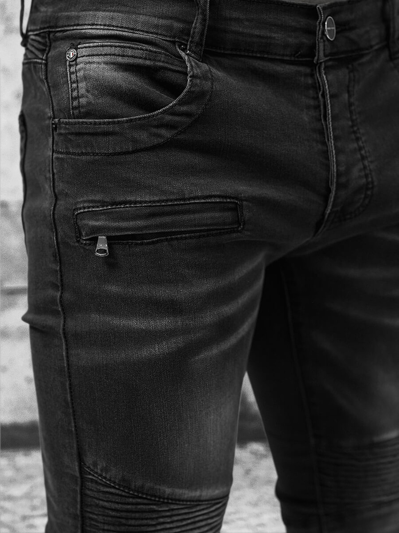 Ανδρικό τζιν παντελόνι Γκρί OZONEE NB/MP0029GZ