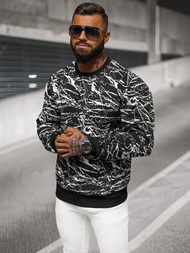 Ανδρικό Φούτερ Mαύρος OZONEE JS/8B1222/3