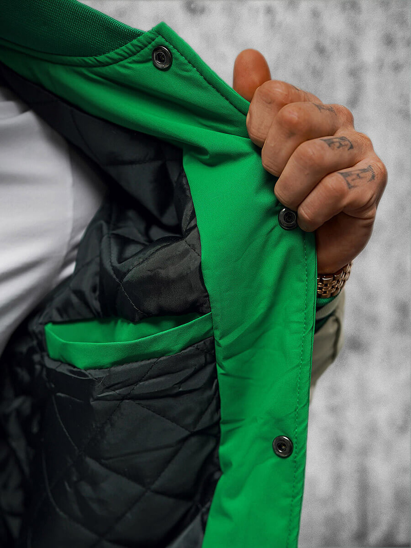 Ανδρικό μπουφάν Πράσινος OZONEE JS/84M3021/236