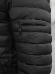 Ανδρικό μπουφάν μαύρο OZONEE JS/M792/392