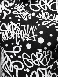 Ανδρικό μπλουζάκι μαύρο OZONEE JS/8T1216/3