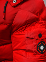 Ανδρικό χειμερινό μπουφάν το κόκκινο OZONEE JS/27M8111