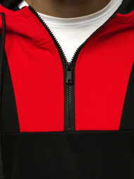 Ανδρικό Φούτερ με Κουκούλα μαύρο OZONEE JS/KS2161