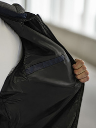 Ανδρικό μπουφάν ναυτικό μπλε OZONEE JS/8M986/215Z