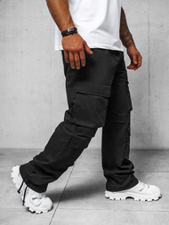 Ανδρικό παντελόνι mαύρος OZONEE O/G3019Z