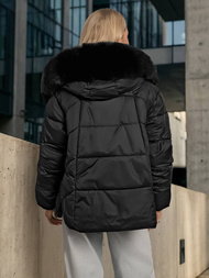 Γυναικείο μπουφάν μαύρο OZONEE O/16M9179/392Z