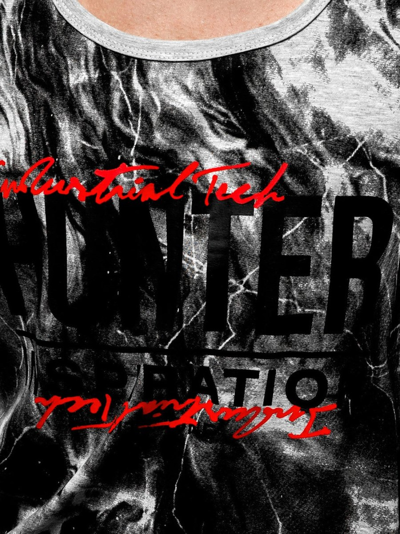 Ανδρικό αμάνικο μπλουζάκι γκρι OZONEE JS/SS11033