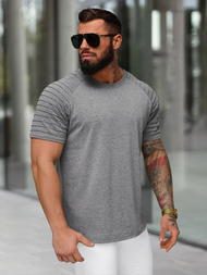 Ανδρικό μπλουζάκι γραφίτη OZONEE JS/8T88/5Z