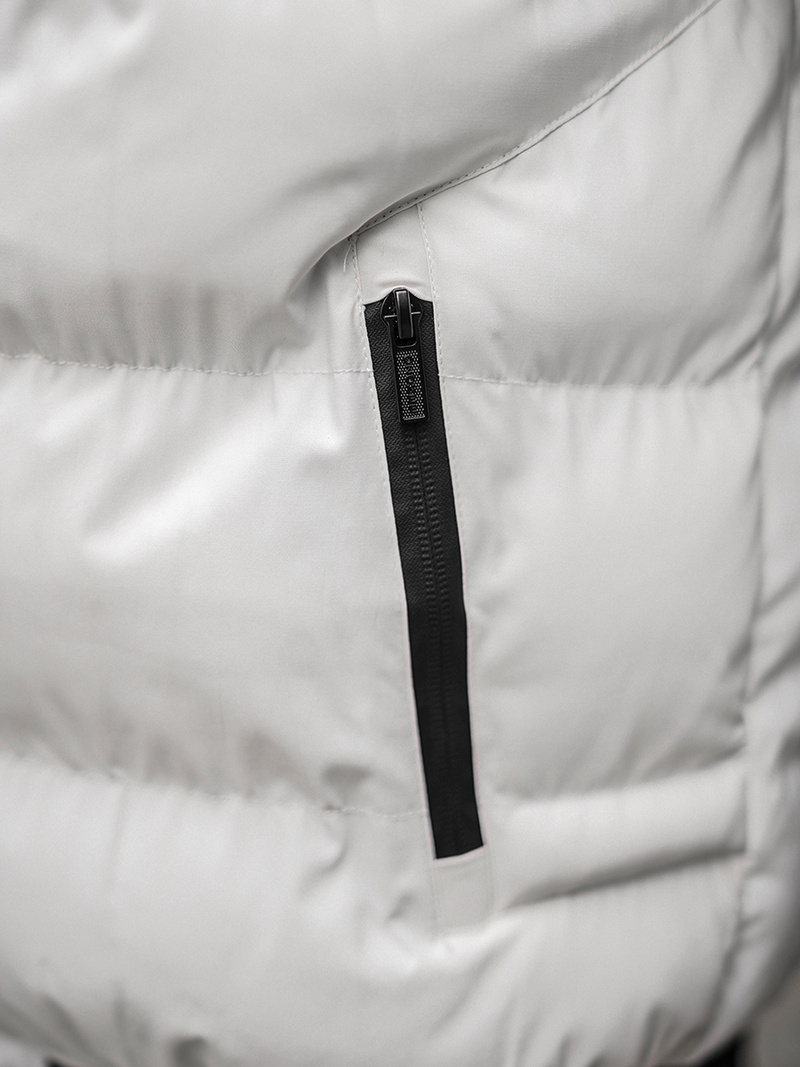 Ανδρικό χειμερινό μπουφάν λευκό OZONEE O/M798