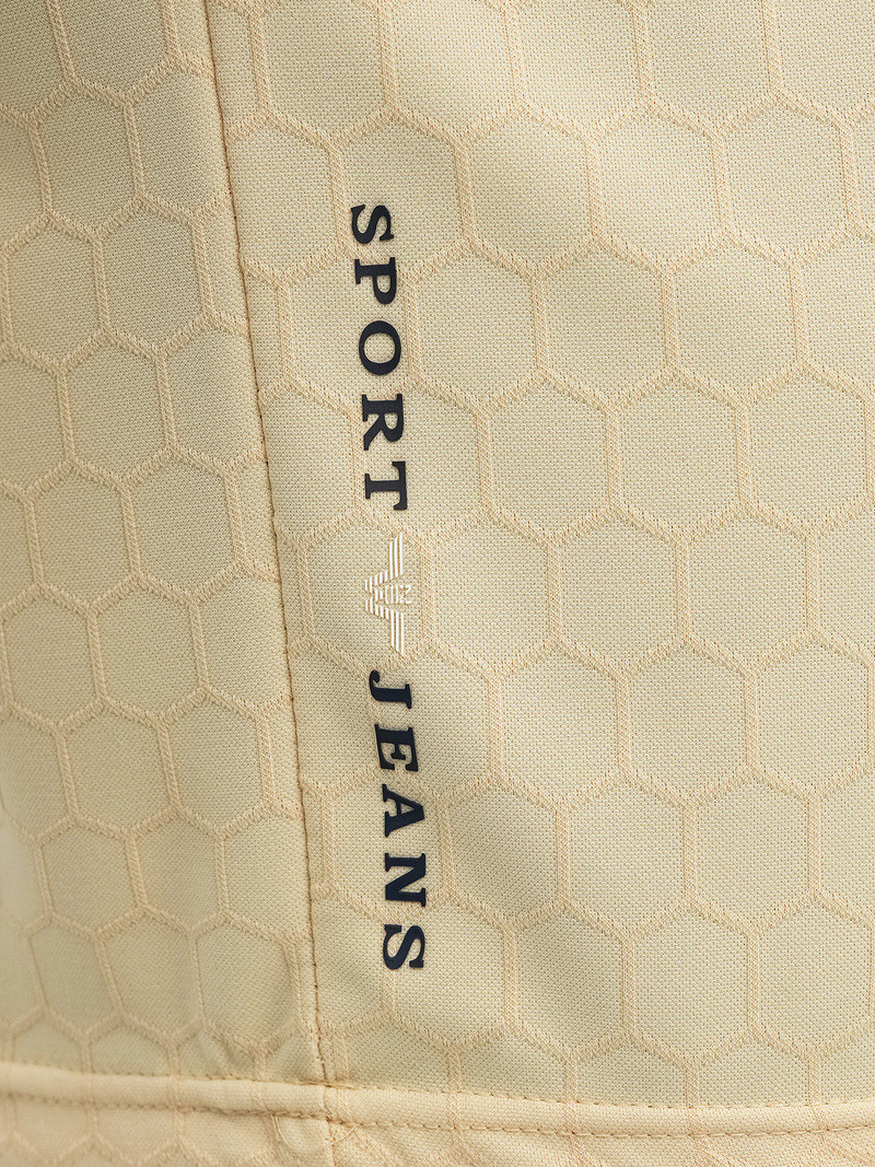 Ανδρική μπλούζα polo mπεζ OZONEE O/QQ922